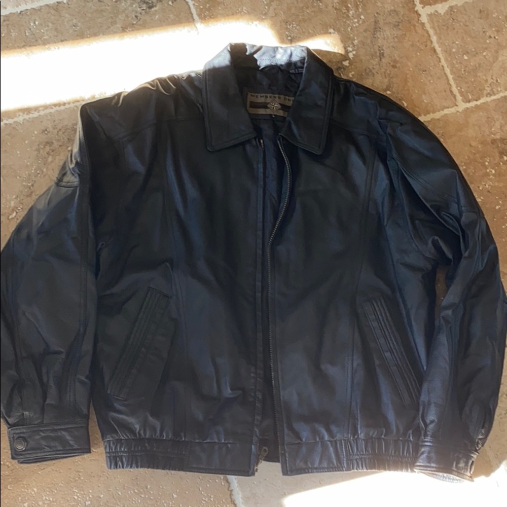 Leather Members Only coat